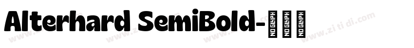 Alterhard SemiBold字体转换